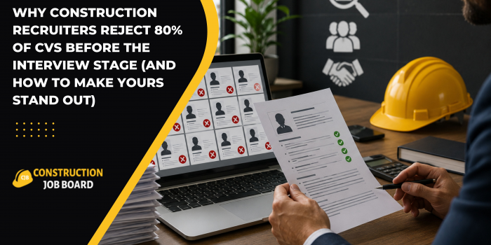Why Construction Recruiters Reject 80% of CVs Before the Interview Stage (And How to Make Yours Stand Out)