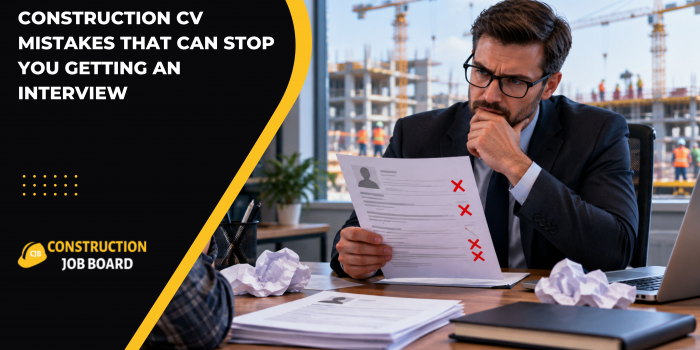 Construction CV Mistakes That Can Stop You Getting an Interview
