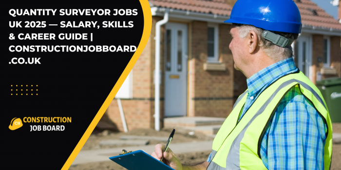 Quantity Surveyor Jobs UK 2025 — Salary, Skills & Career Guide | ConstructionJobBoard.co.uk