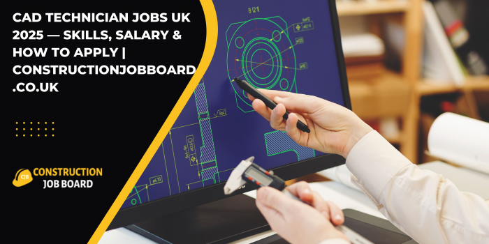 CAD Technician Jobs UK 2025 — Skills, Salary & How to Apply | ConstructionJobBoard.co.uk