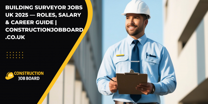 Building Surveyor Jobs UK 2025 — Roles, Salary & Career Guide | ConstructionJobBoard.co.uk