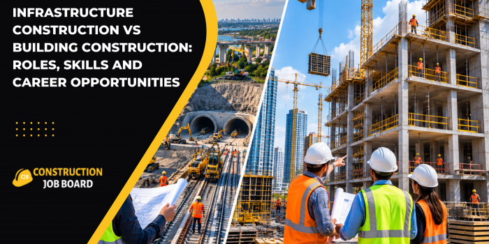 Infrastructure Construction vs Building Construction: Roles, Skills and Career Opportunities
