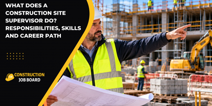 What Does a Construction Site Supervisor Do? Responsibilities, Skills and Career Path