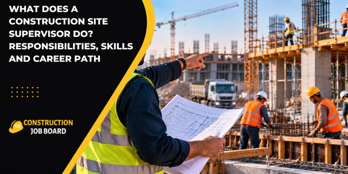 What Does a Construction Site Supervisor Do? Responsibilities, Skills and Career Path
